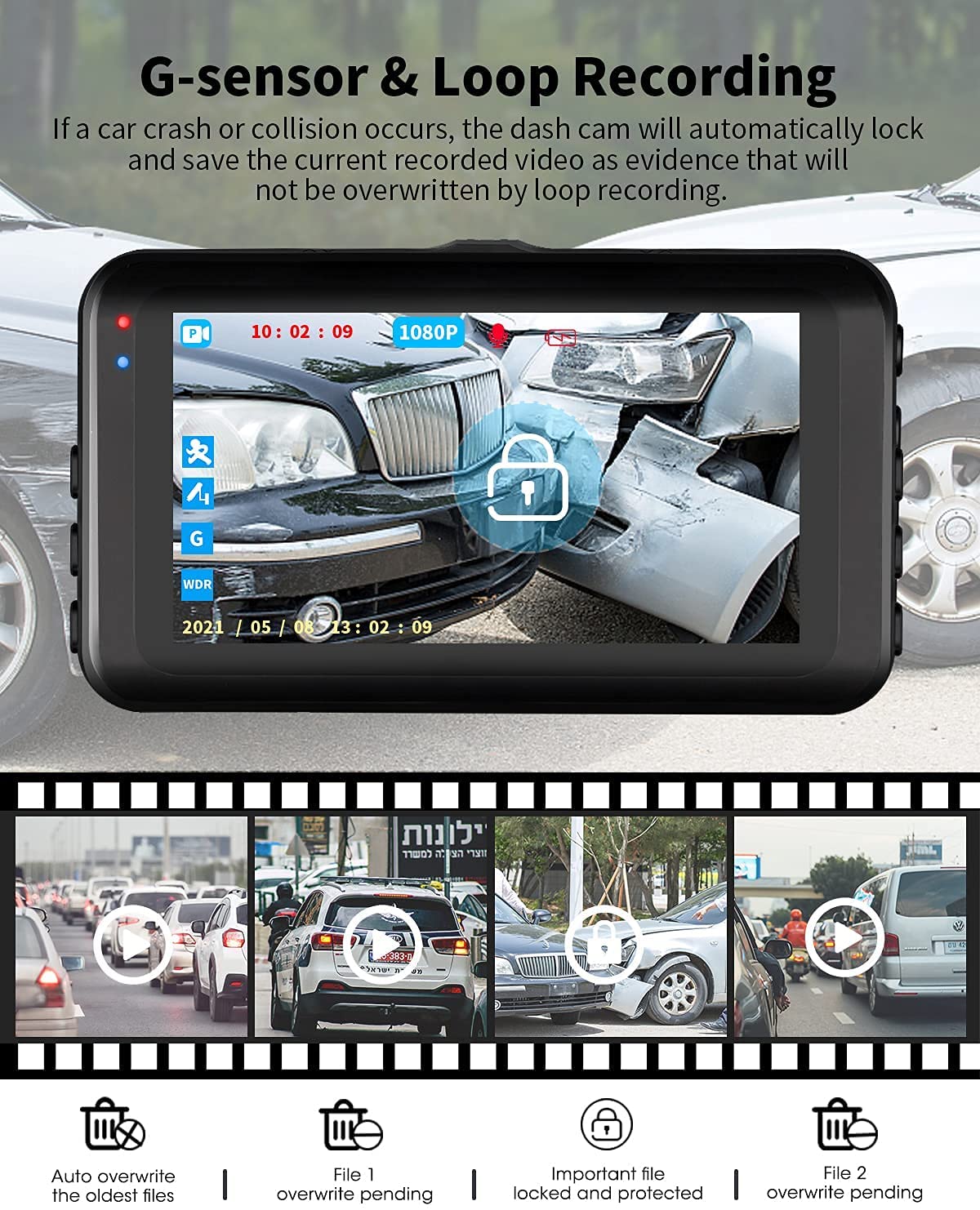 Abask M18 Front+Rear 1080P Dual Dash Cam – abaskman